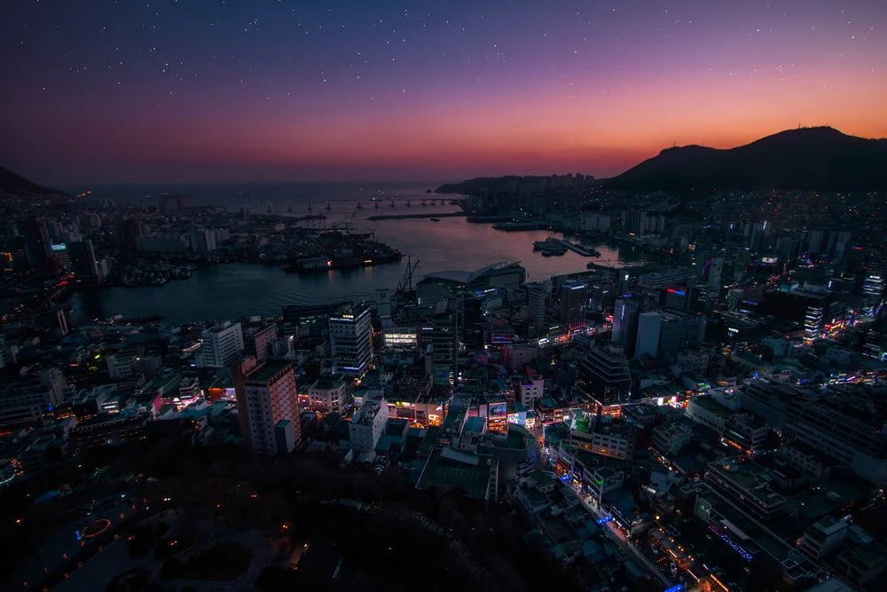 Paint By Numbers | Busan - Aerial Photography Of City Buildings
