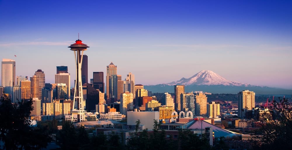 Paint By Numbers | Seattle - Aerial Photography Of Seattle Skyline