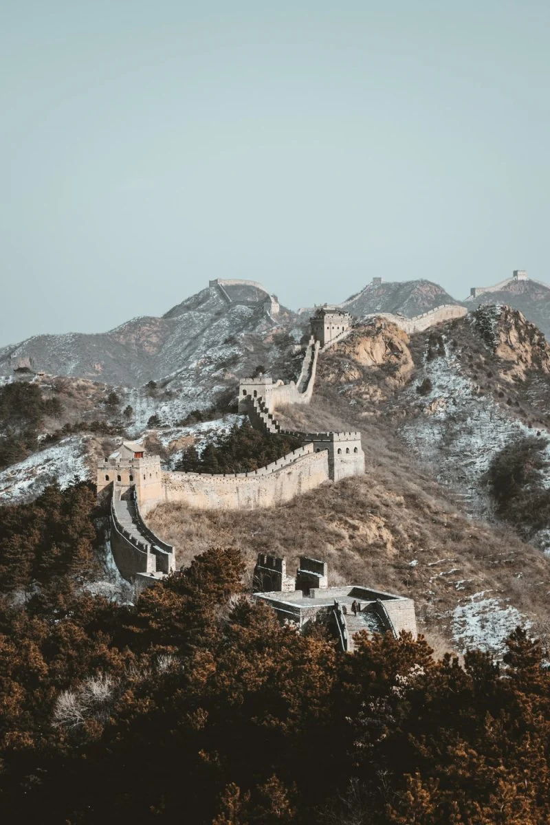 Paint By Numbers | Chengde - Aerial View Of Gray Concrete Building On Top Of Mountain During Daytime