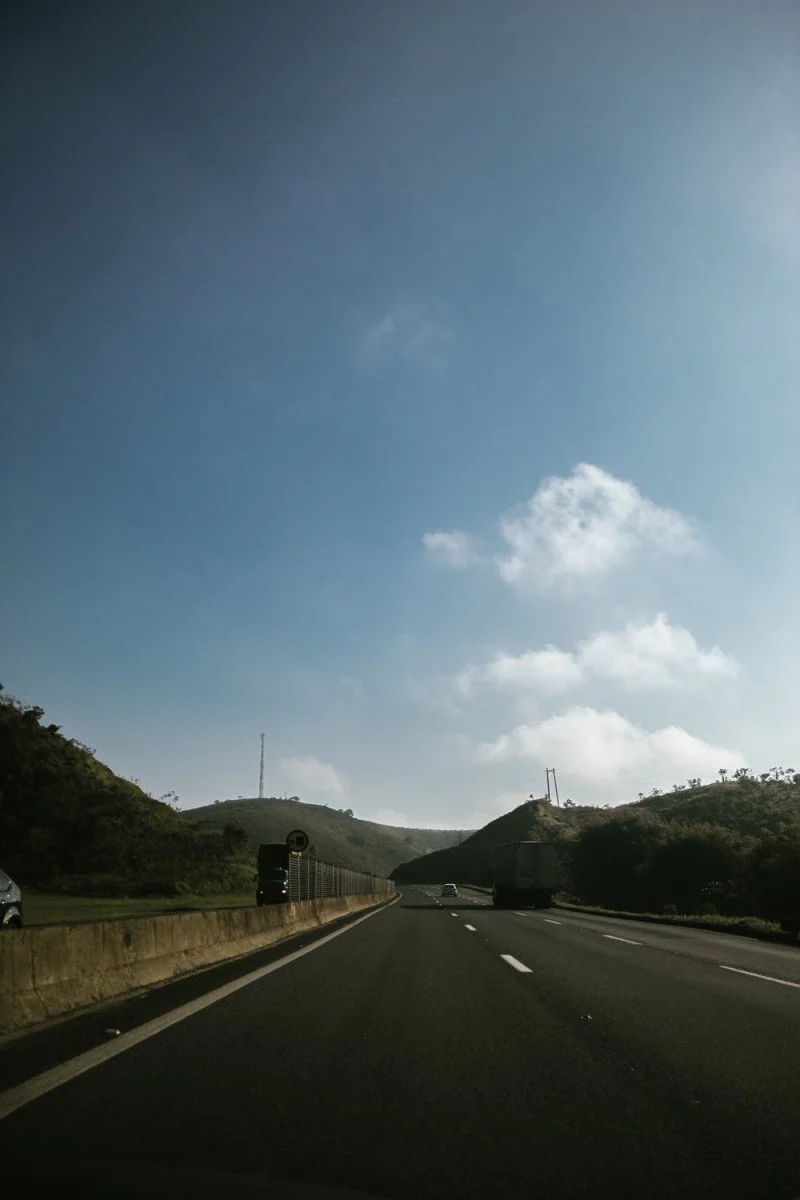 Paint By Numbers | Asphalt Road Under Blue Sky