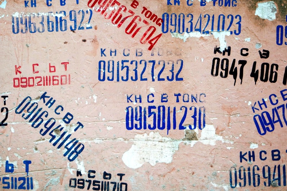 Paint By Numbers | Hanoi - Assorted Number Print Brown Wall