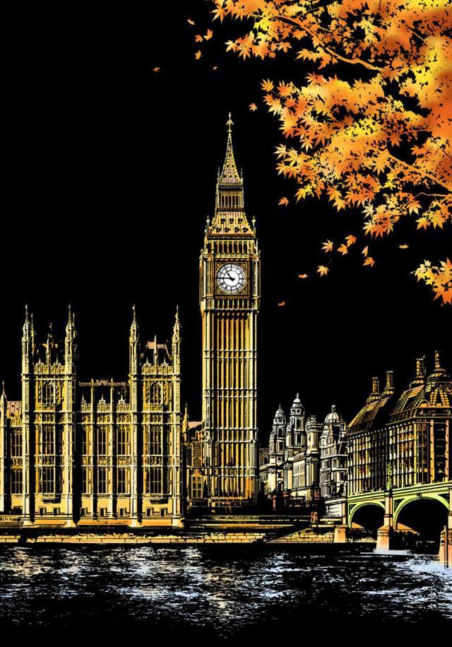 Big Ben London | Scratch Art Kit