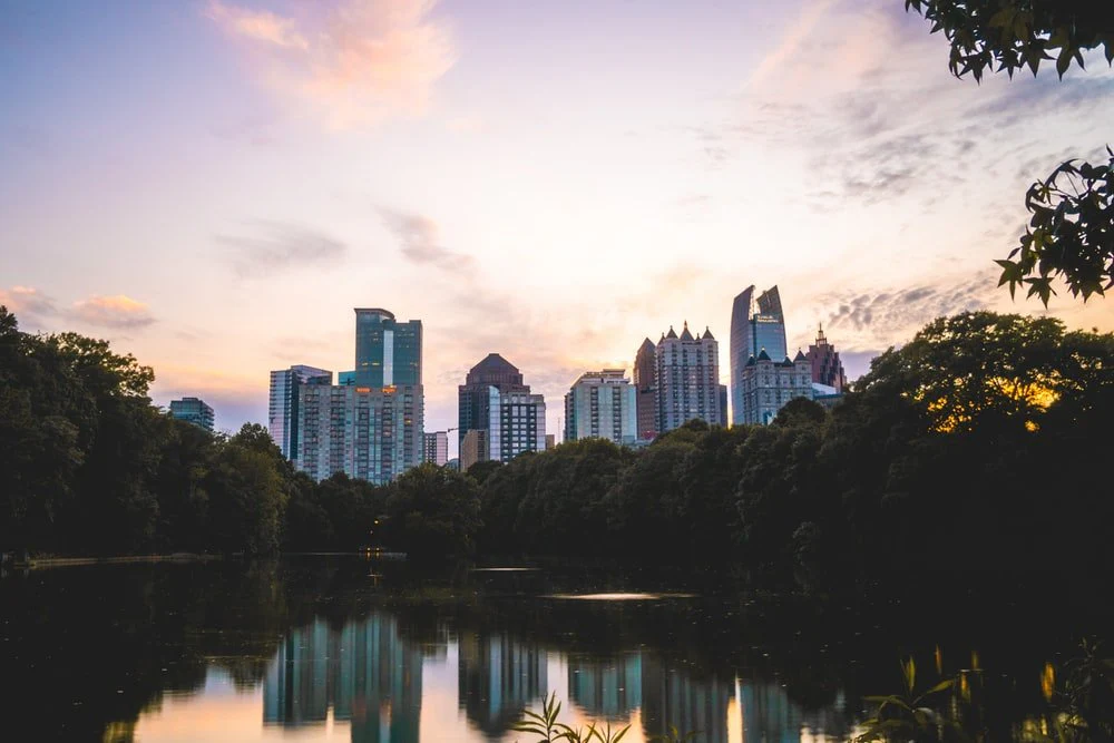 Paint By Numbers | Atlanta - Body Of Water Near Trees And Buildings During Daytime