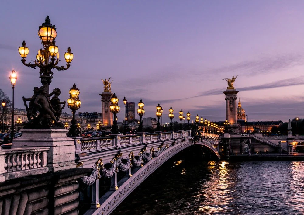 Paint By Numbers | Paris - Bridge During Night Time