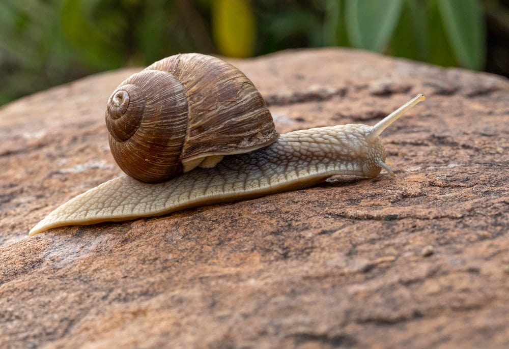 Paint By Numbers | Snail - Brown Snail On Rock