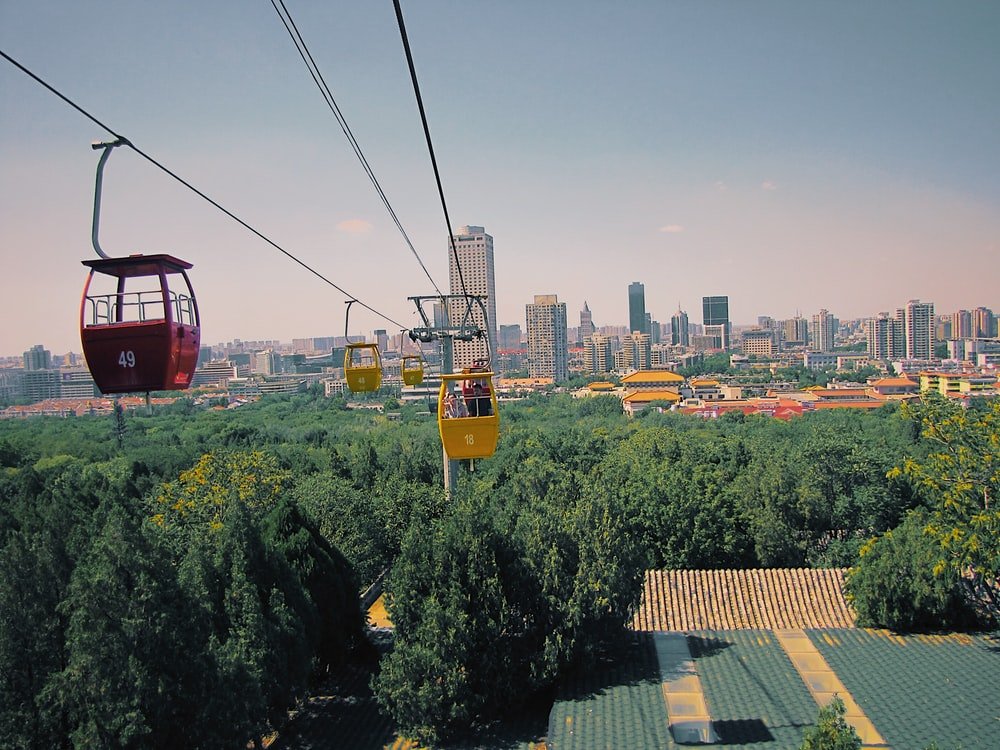 Paint By Numbers | Jinan - Cable Cars Above Forest