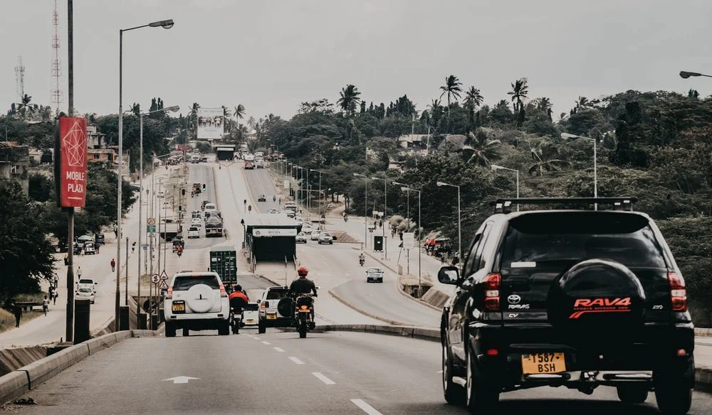Paint By Numbers | Dar Es Salaam - Cars On Road During Daytime