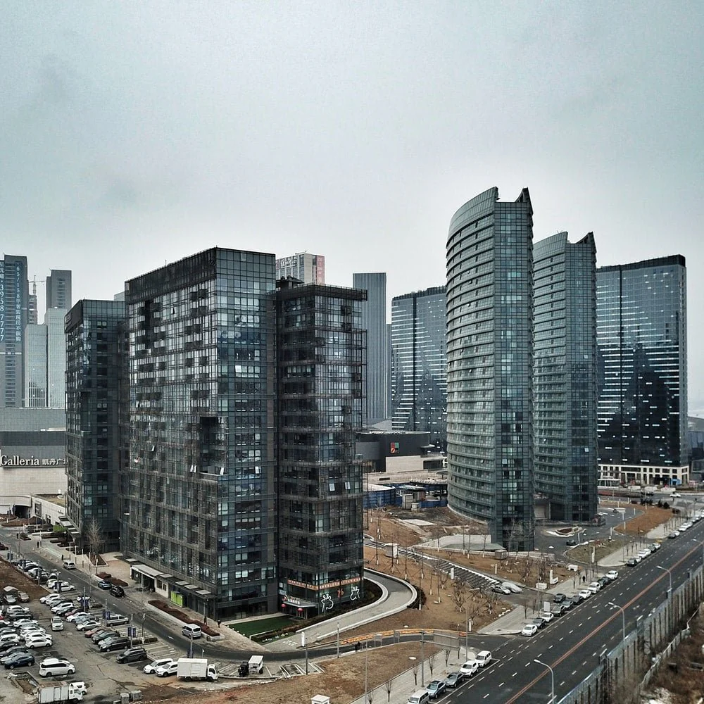 Paint By Numbers | Dalian - Cars On Road Near City Buildings During Daytime