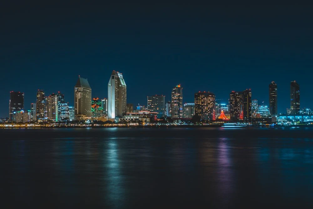 Paint By Numbers | San Diego - City Near Body Of Water During Nighttime