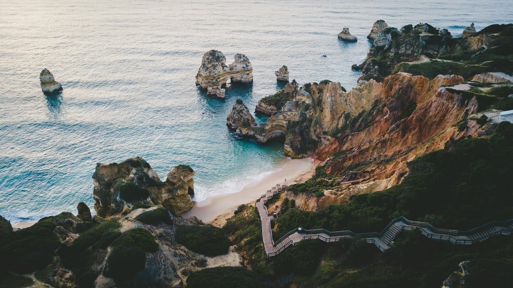 Paint By Numbers | Lagos - Cliff Near Body Of Water With Boulders