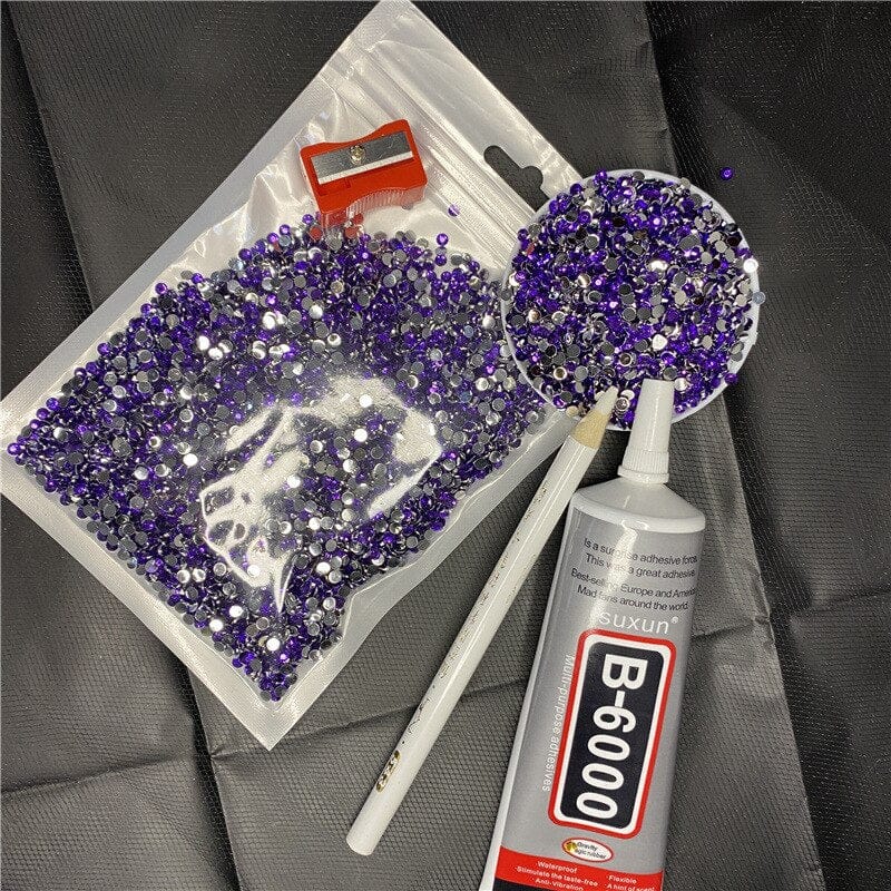 Diamond Painting Fluid Bear Kit with Gems - Image 6