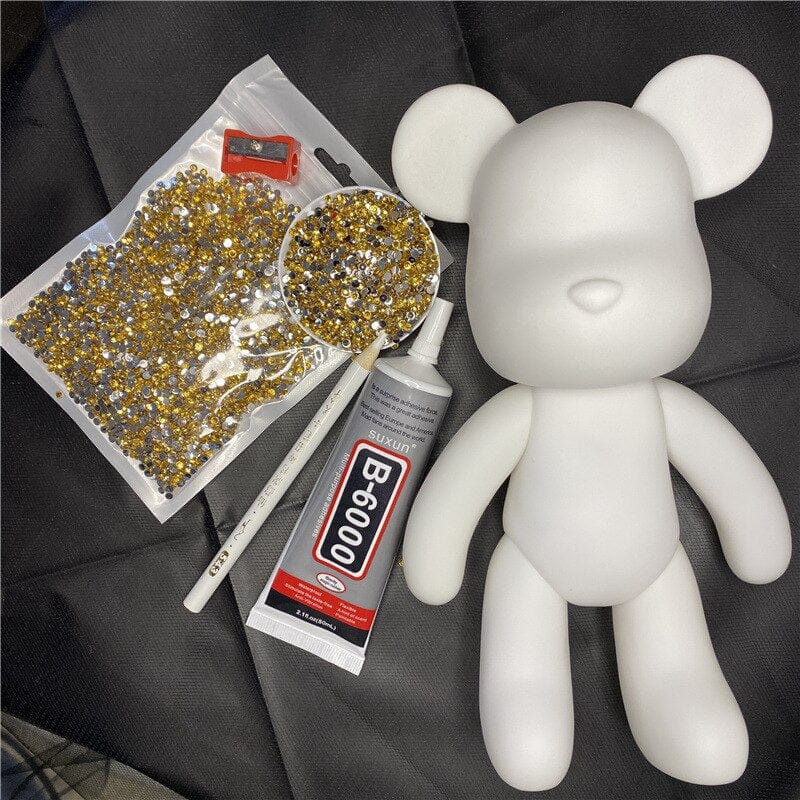 Diamond Painting Fluid Bear Kit with Gems - Image 9