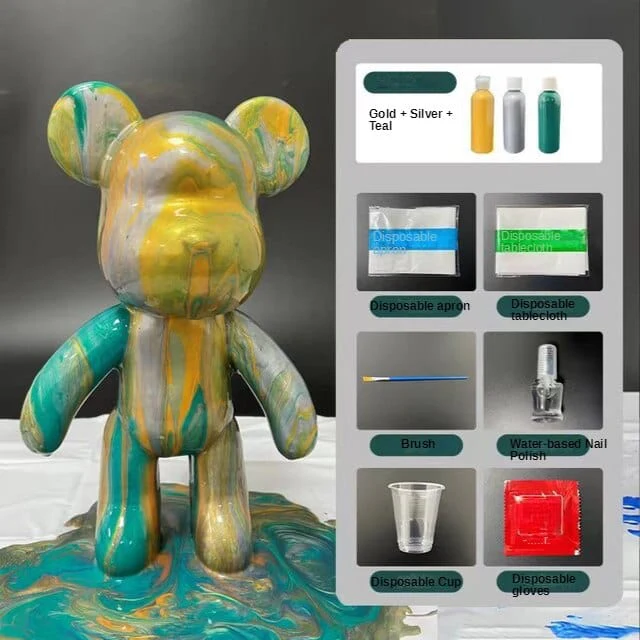 Fluid Bear DIY Kit with Paint Set - Image 11