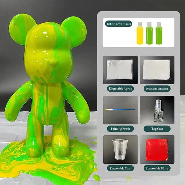 Fluid Bear DIY Kit with Paint Set - Image 14