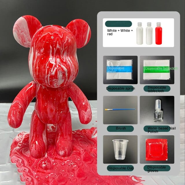 Fluid Bear DIY Kit with Paint Set - Image 4