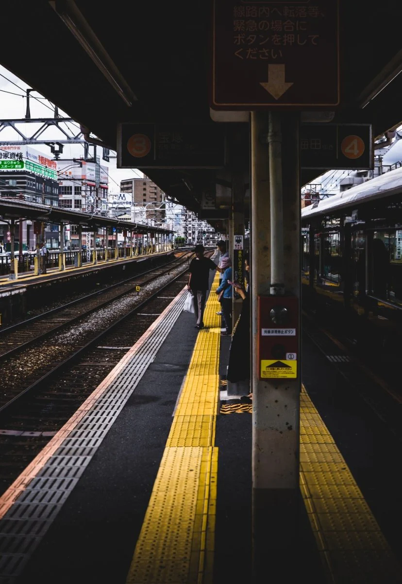 Paint By Numbers | Ōsaka - Gray And Yellow Train Station
