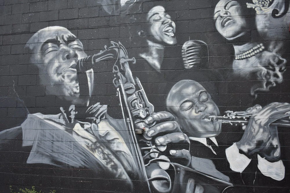 Paint By Numbers | Detroit - Grayscale Photo Of Men Playing Musical Instruments