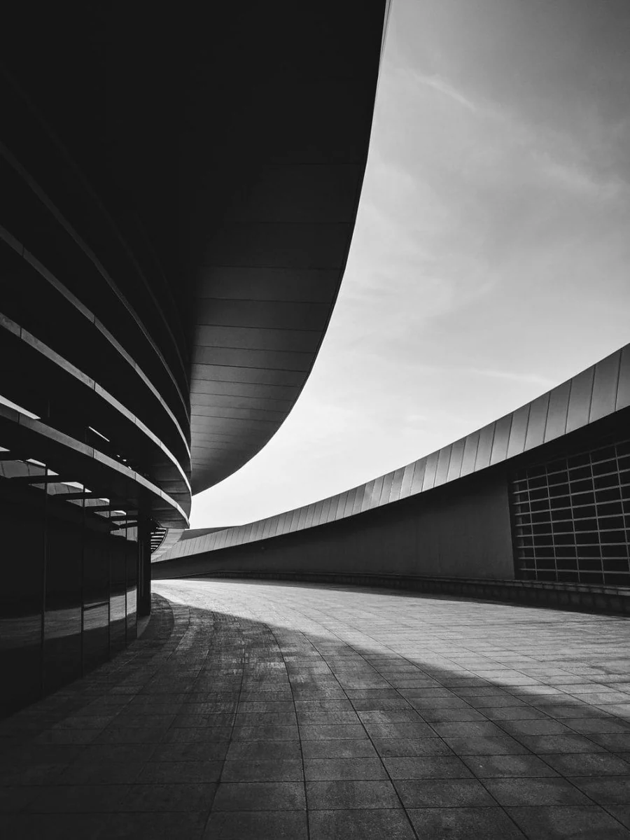 Paint By Numbers | Shaoxing - Grayscale Photography Of Concrete Pathway
