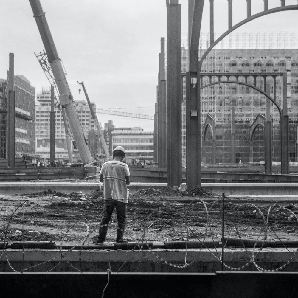 Paint By Numbers | Harbin - Grayscale Photography Unknown Person Standing Outdoors