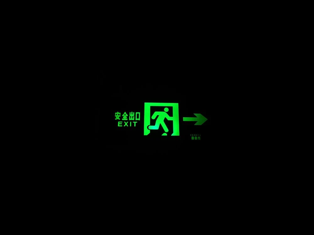 Paint By Numbers | Mianyang - Green Exit Sign