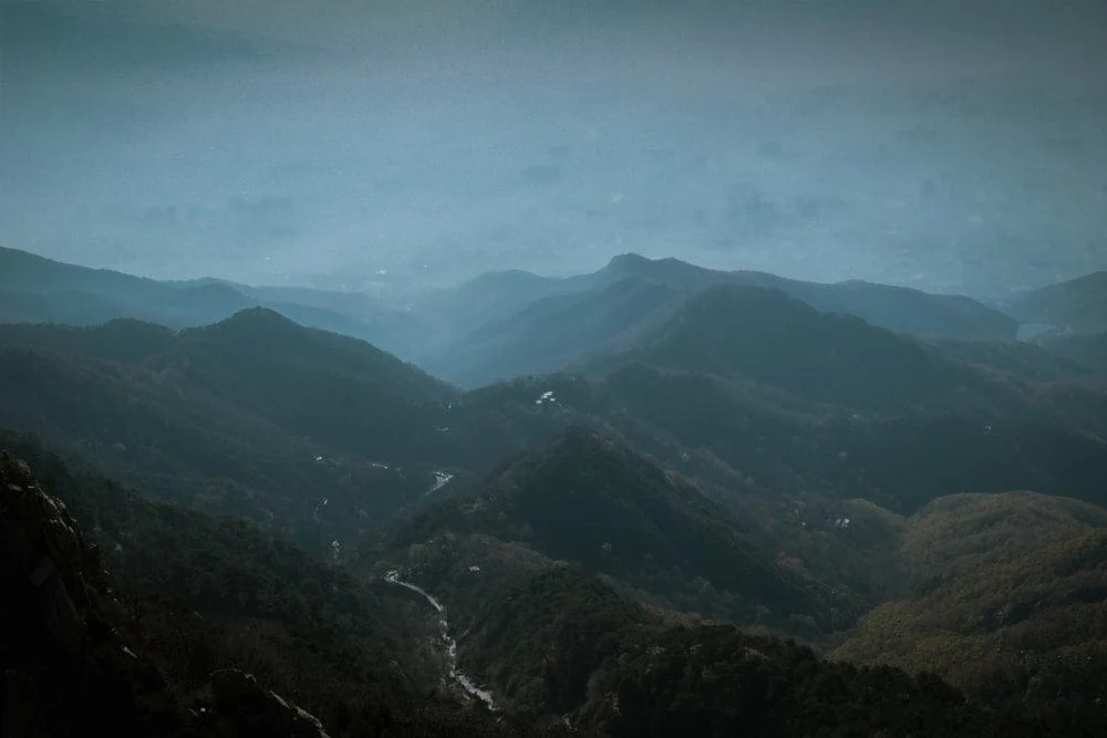 Paint By Numbers | Tai’An - Green Mountains Under Blue Sky During Daytime