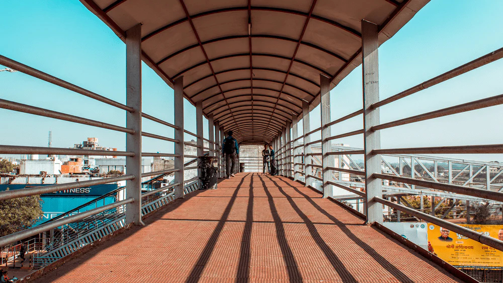 Paint By Numbers | Lucknow - Grey And Brown Overhead Pathway