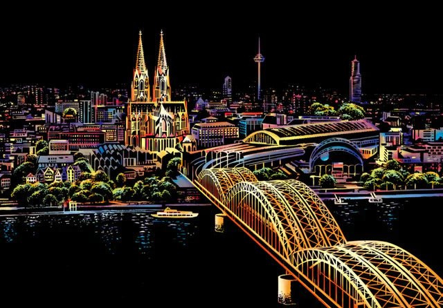 Hohenzollern Bridge Germany | Scratch Art Kit