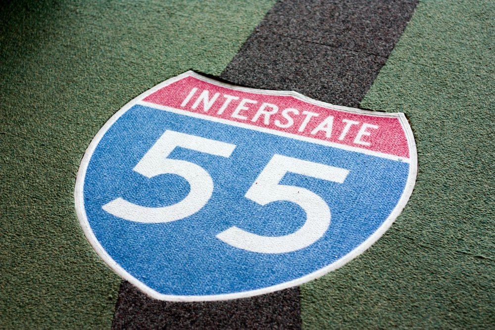 Paint By Numbers | Interstate 55 Icon On Field
