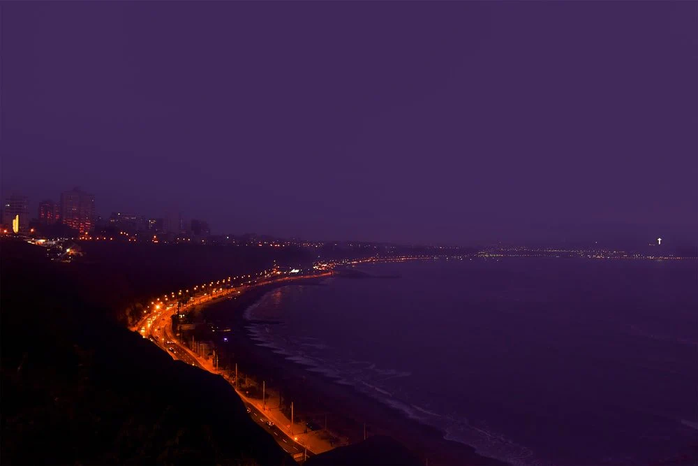 Paint By Numbers | Lima - Lighted Building Near Sea During Nighttime