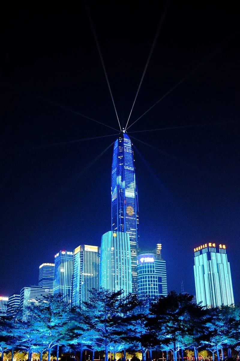 Paint By Numbers | Shenzhen - Lighted Buildings At Night