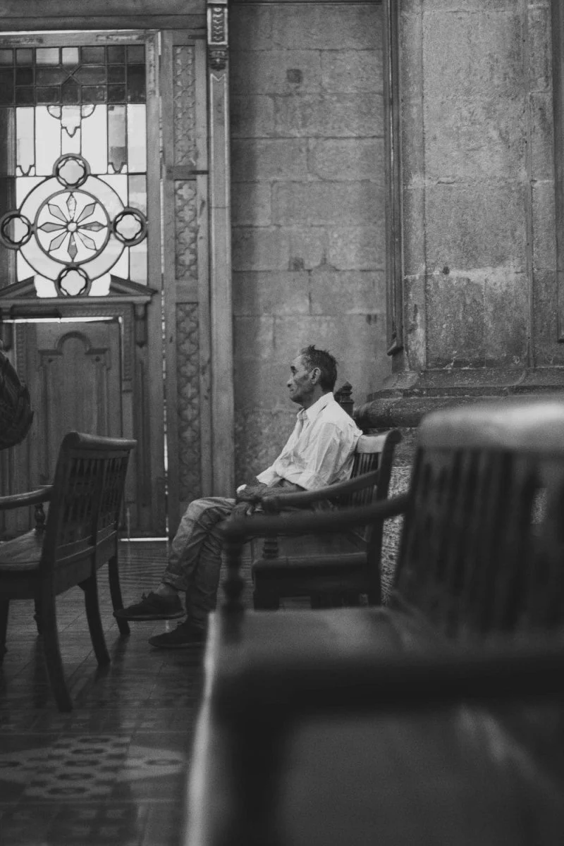 Paint By Numbers | Santiago - Man In White Dress Shirt Sitting On Chair