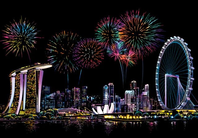 Marina Bay Singapore | Scratch Art Kit