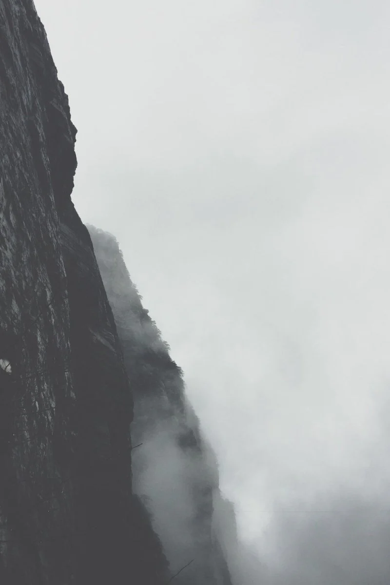 Paint By Numbers | Jiujiang - Mountain Ranges Covered In White Fog