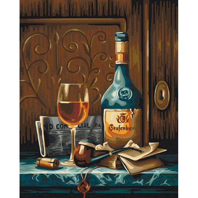 Paint By Numbers | A Bottle of Bourbon