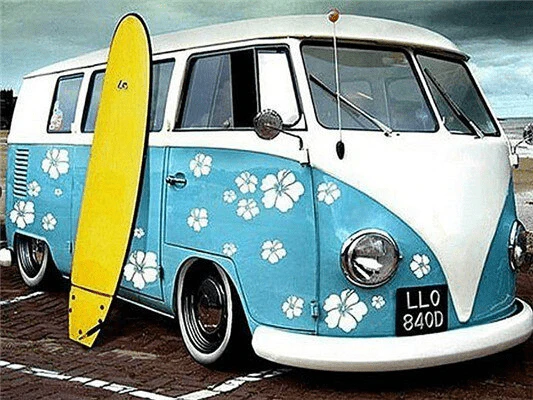 Paint By Numbers | Boho Beach Bus
