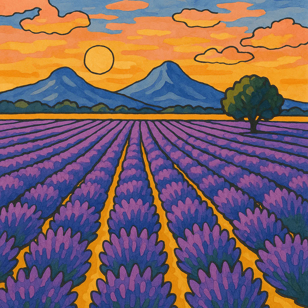 Paint By Numbers | Lavender Fields of Provence
