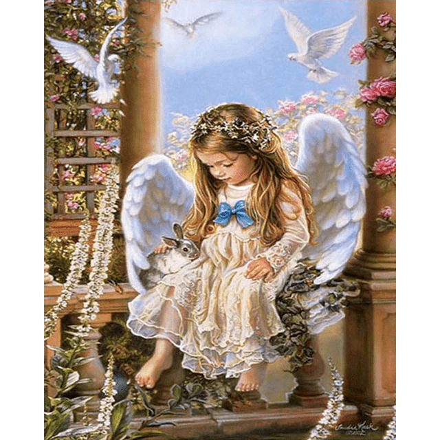 Paint By Numbers | Little Angel and Bunny