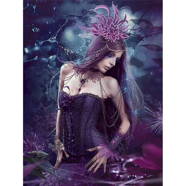 Paint By Numbers | Purple Goddess