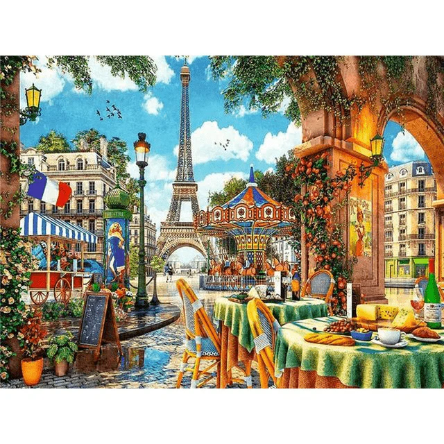 Paint By Numbers | Street Café in Paris