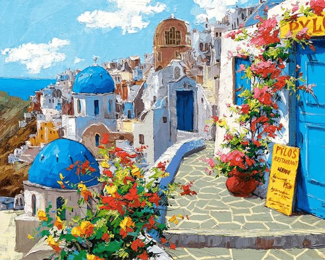 Paint By Numbers | The Greek City