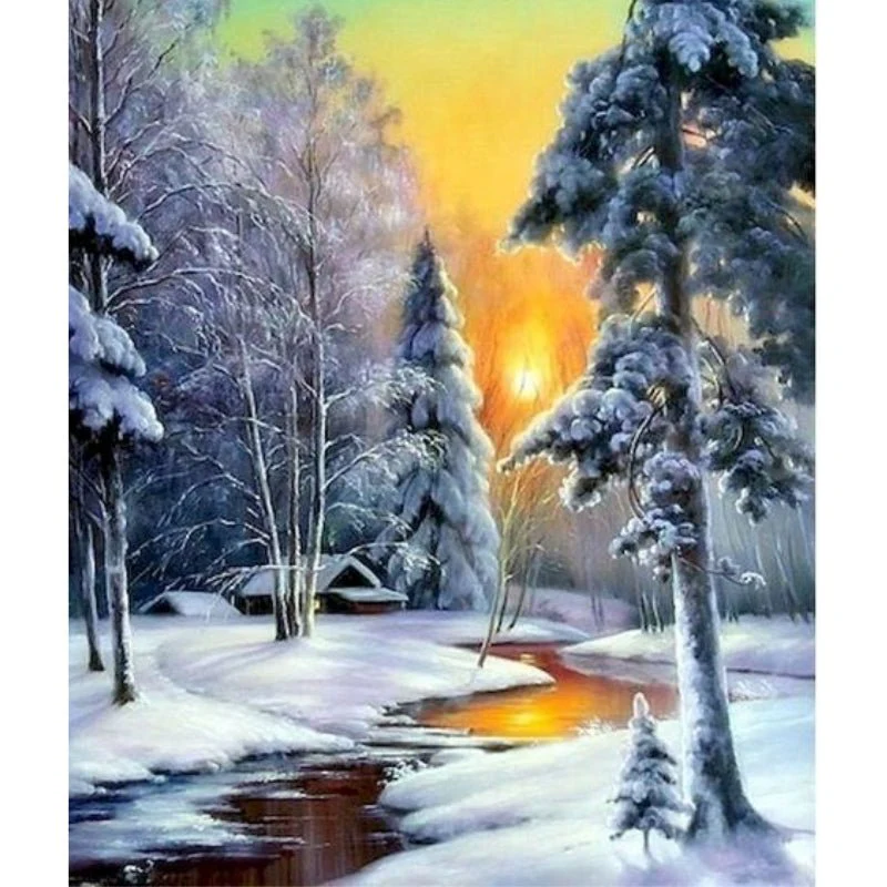 Paint By Numbers | Winter Forest