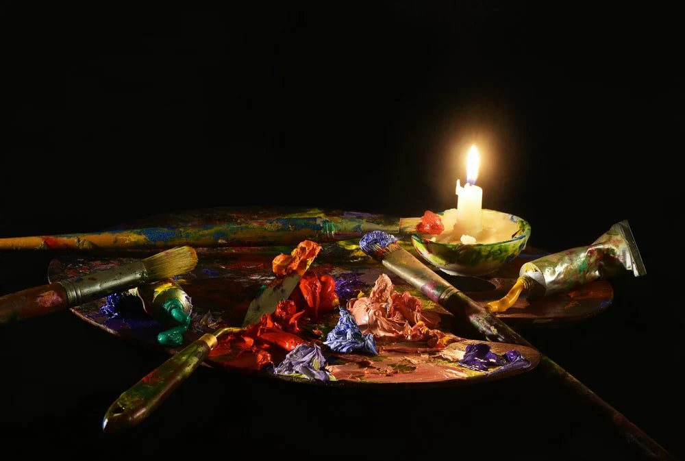 Paint By Numbers | Paint Palette With Candle