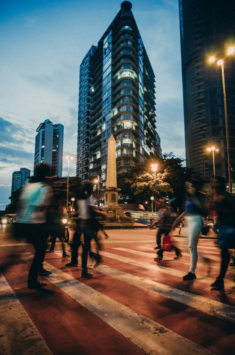 Paint By Numbers | Belo Horizonte - People Passing On Pedestrian Lane