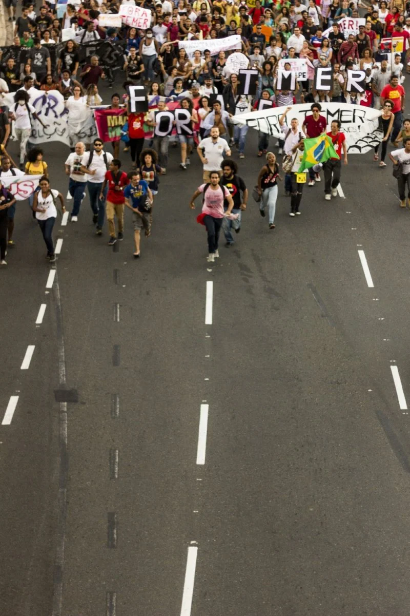Paint By Numbers | People Rallying On Road During Daytime