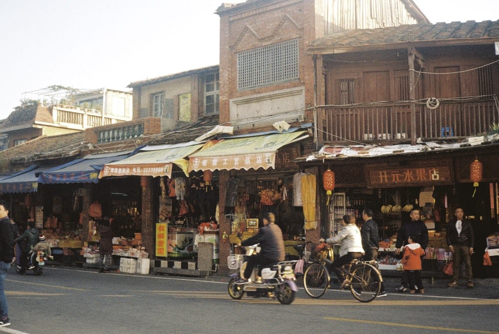Paint By Numbers | Quanzhou - People Riding Bicycles On Street During Daytime