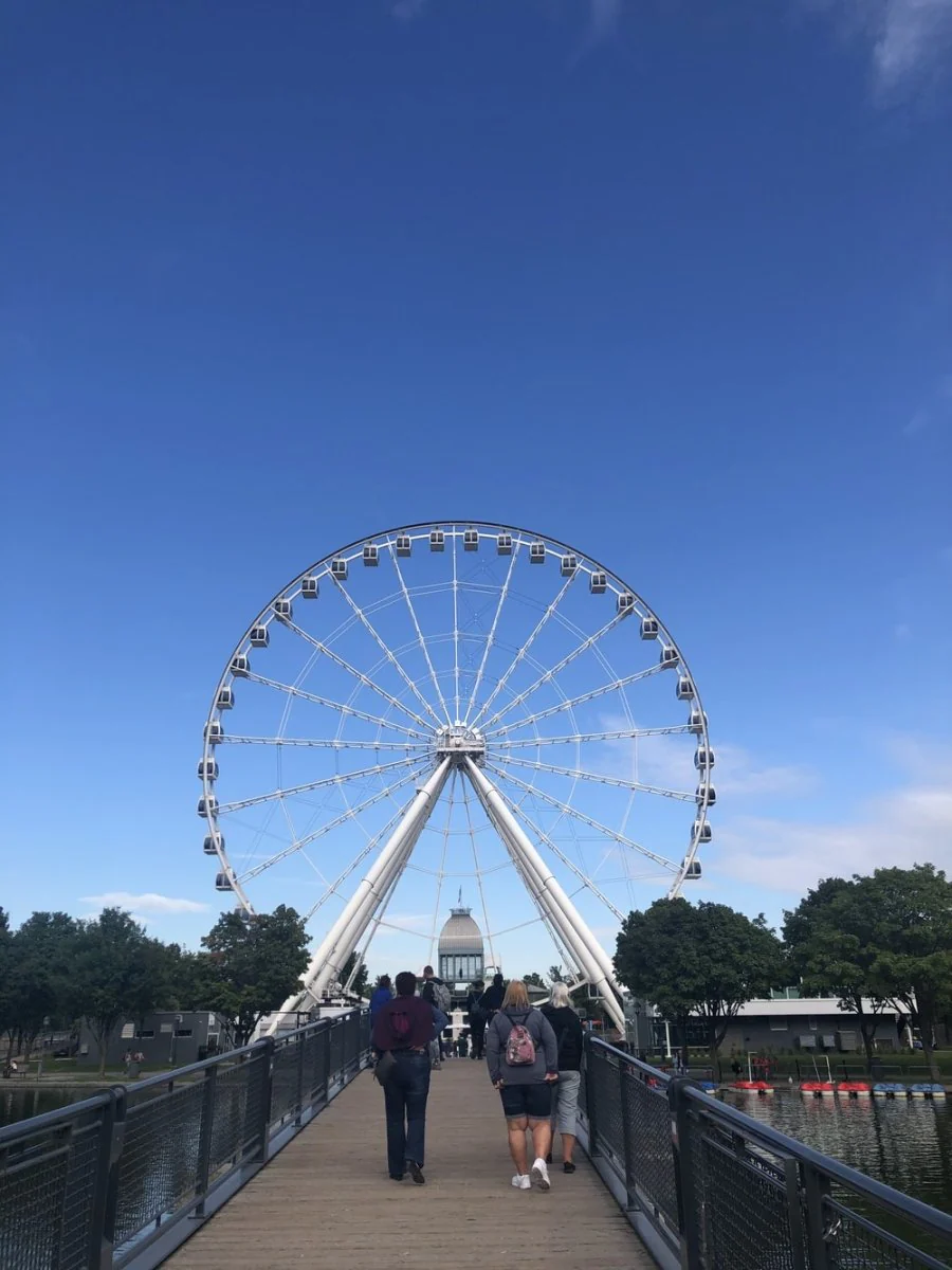 Paint By Numbers | Montréal - People Walking On Street Near Ferris Wheel Under Blue Sky During Daytime