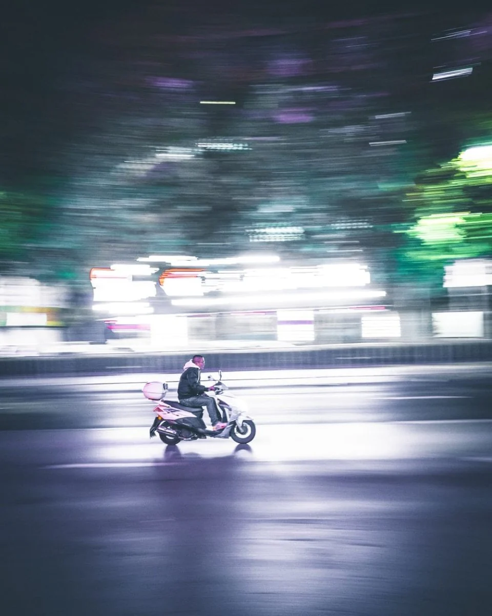 Paint By Numbers | Wuhu - Person Riding Motor Scooter