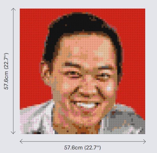 Personalized Brick Mosaic | Custom Mosaic Maker | LEGO Art Style - Image 5