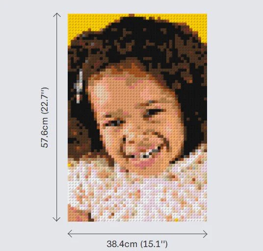 Personalized Brick Mosaic | Custom Mosaic Maker | LEGO Art Style - Image 9
