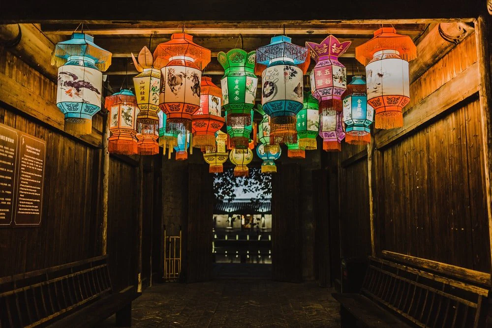 Paint By Numbers | Jiaxing - Photo Of Assorted-Color Chinese Lanterns Inside Room
